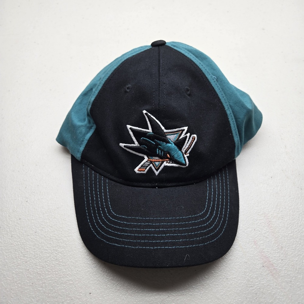 San Jose Sharks Unisex Baseball Cap ONE SIZE‎ Teal Fan Favorite Curved Y2K